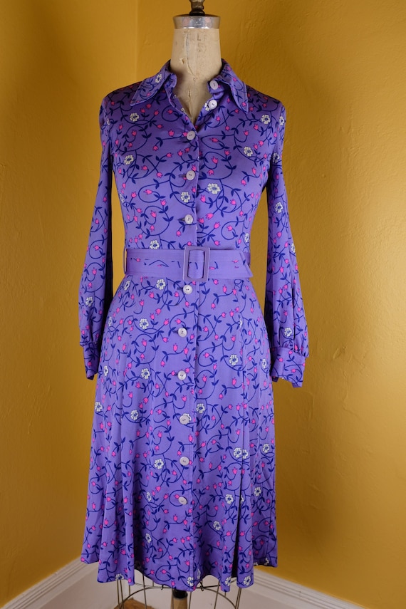 1970s Beautiful Hanae Mori Shirtdress