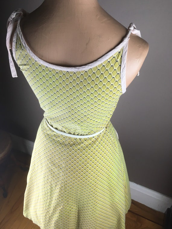 1940s/1950s Cotton Print Dress - image 6