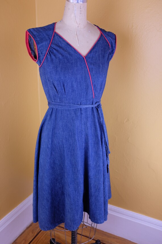 1970s/80s Denim Wrap Dress