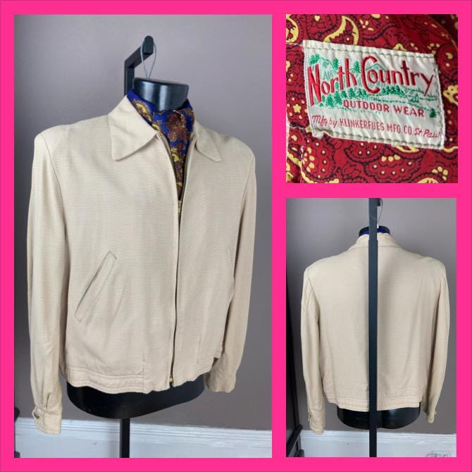 50s Gabardine Jacket - Etsy 50s Gabardine Jacket - Etsy
