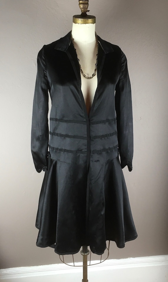 1920s Original Silk Satin Deco Dress - image 1