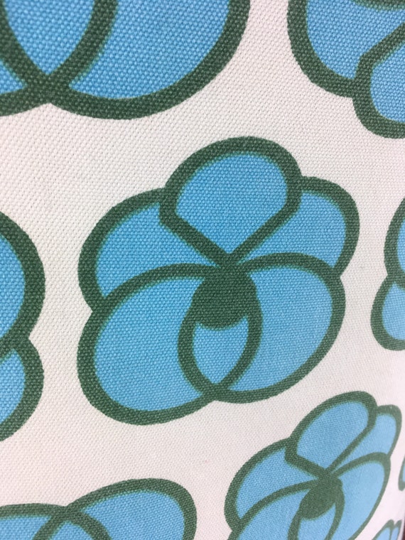 1960s Modern Floral Print Cotton Minidress - M/L - image 9