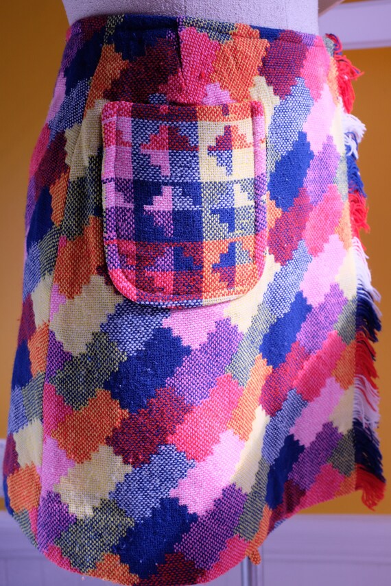 Fantastic 1960s Rainbow Gogo Mini Skirt