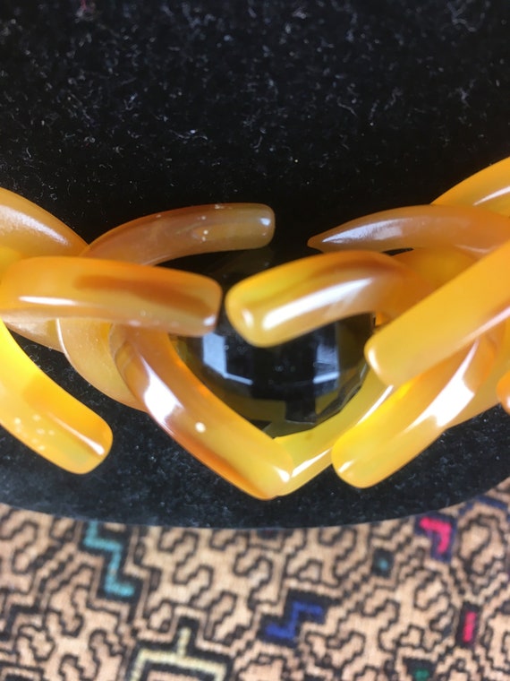 Midcentury Atomic Statement Necklace - Vintage Pl… - image 3