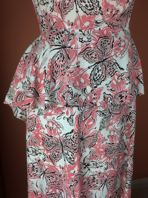 Stunning 1940s Rayon Dress with Butterfly Print - image 7