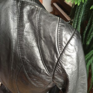 1970s/1980s Casablanca Black Leather Jacket image 5