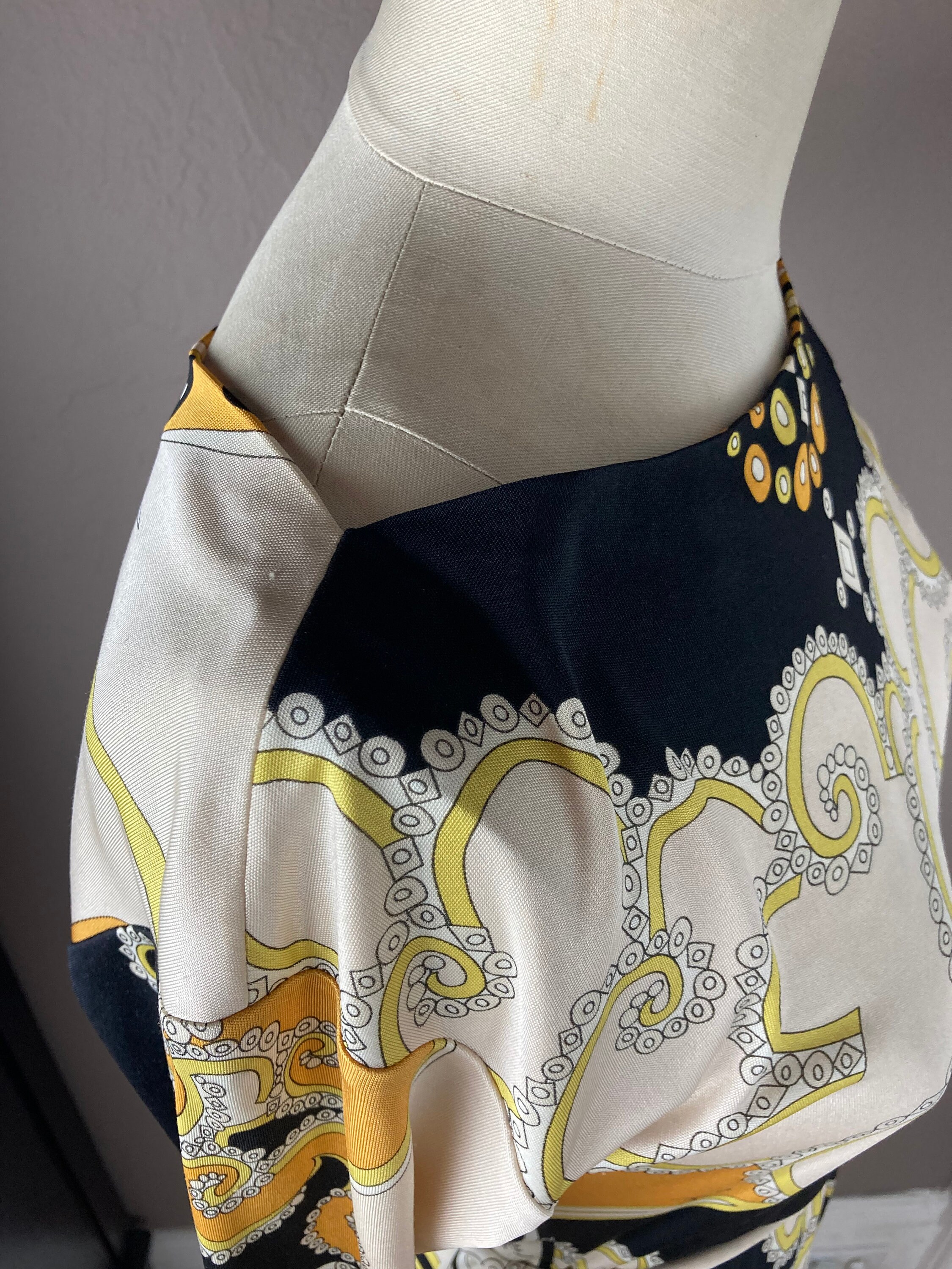 Y2K Emilio Pucci Silk Jersey Dress With Matching Belt - Size