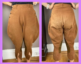Pantalon d'équitation en laine vintage des années 30 jodhpurs