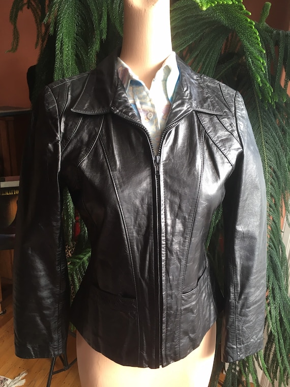 1970s/1980s Casablanca Black Leather Jacket