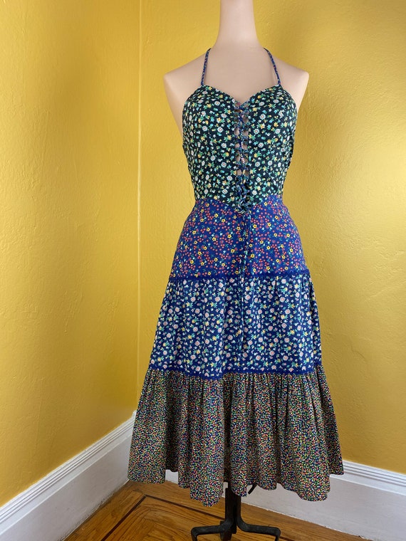 Lovely 1970s/80s Gunne-Sax Style Sundress - Small
