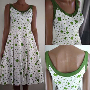Sweet and Splendid 1940s/1950s Cotton Print Sundress, Size 4