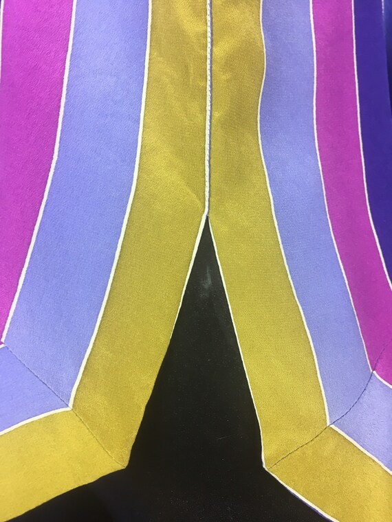 1970s Stunning Striped Silk Tunic - image 10
