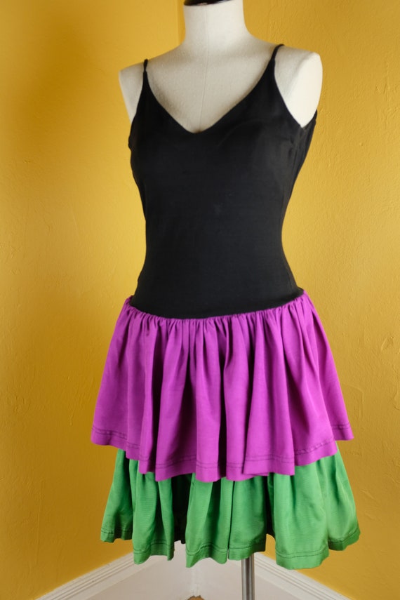 1980s Betsey Johnson Punk Label Skater Dress