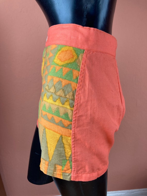 1950s 1960s Don Rancho Hawaiian Tribal Shorts - XS - image 3