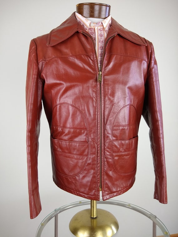 1970s/80s Leather Jacket, size M