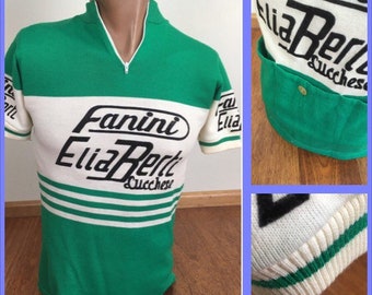 Green Vintage Fanini Bicycle Jersey - Small/XS
