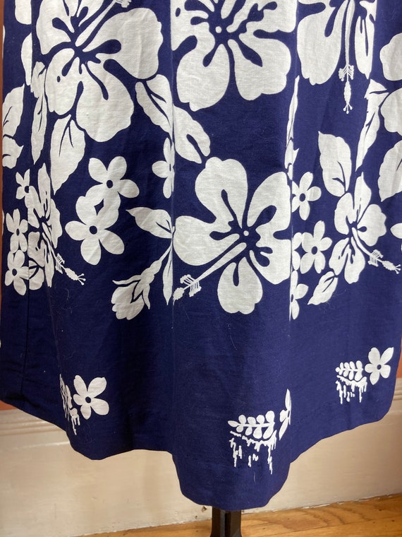 1960s Blue Ui Maikai Hawaiian Dress - Medium - image 6