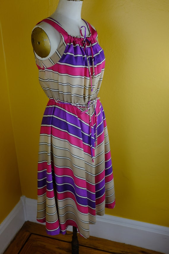 1970s/80s Chevron Striped Sundress