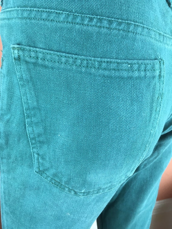 1970s Levis Green Denim Bell Bottom Jeans - 30/28 - *… - Gem