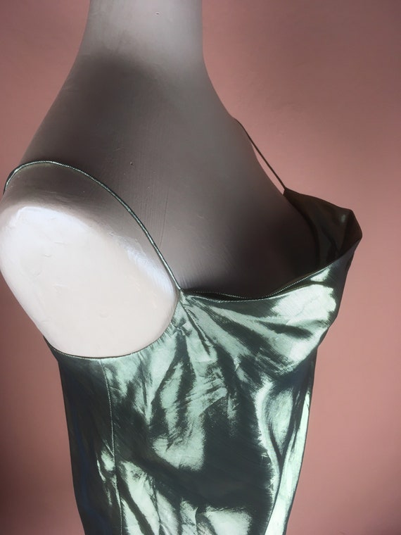 1970s/1980s Draped Gold Lamé Camisole Top by Carl… - image 5