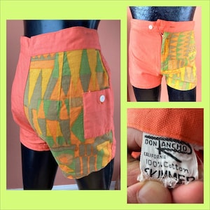 1950s 1960s Don Rancho Hawaiian Tribal Shorts - XS