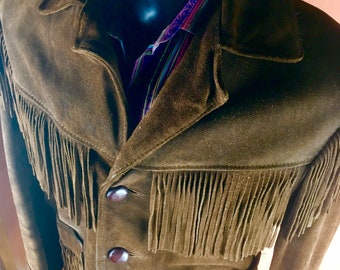 1960s Suede Fringe Jacket - Rancher by Schott Easy Rider Western