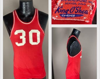 Vintage 60s Tank Top Jersey Wahawks Basketball 1960 Men Women