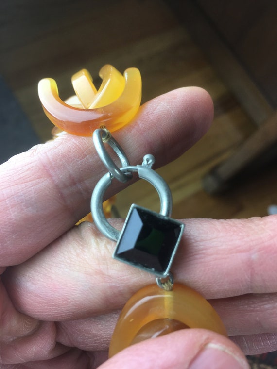 Midcentury Atomic Statement Necklace - Vintage Pl… - image 4