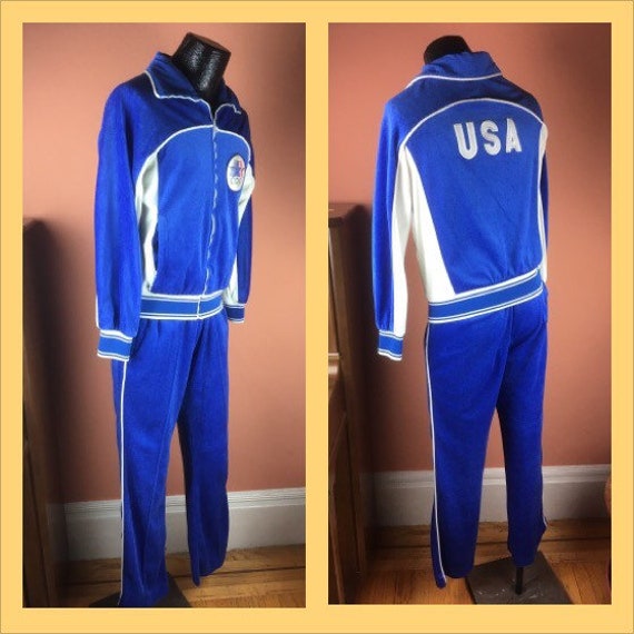 1984 Official Los Angeles US Olympic Track Suit - Lev… - Gem