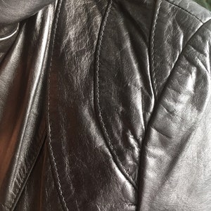 1970s/1980s Casablanca Black Leather Jacket image 7