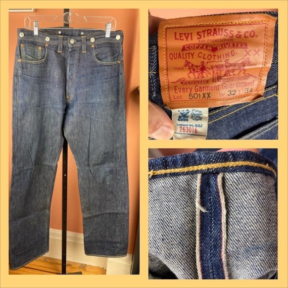1990s Levis Vintage Collection 501XX Buckle Back Jeans LVC - Etsy
