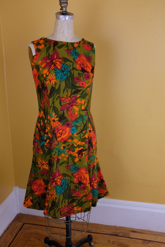 1960s/70s Floral Cotton Dress