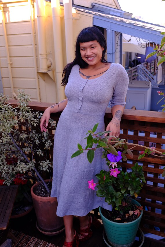 1940s/50s Wool Knit Dress - Size 8-10