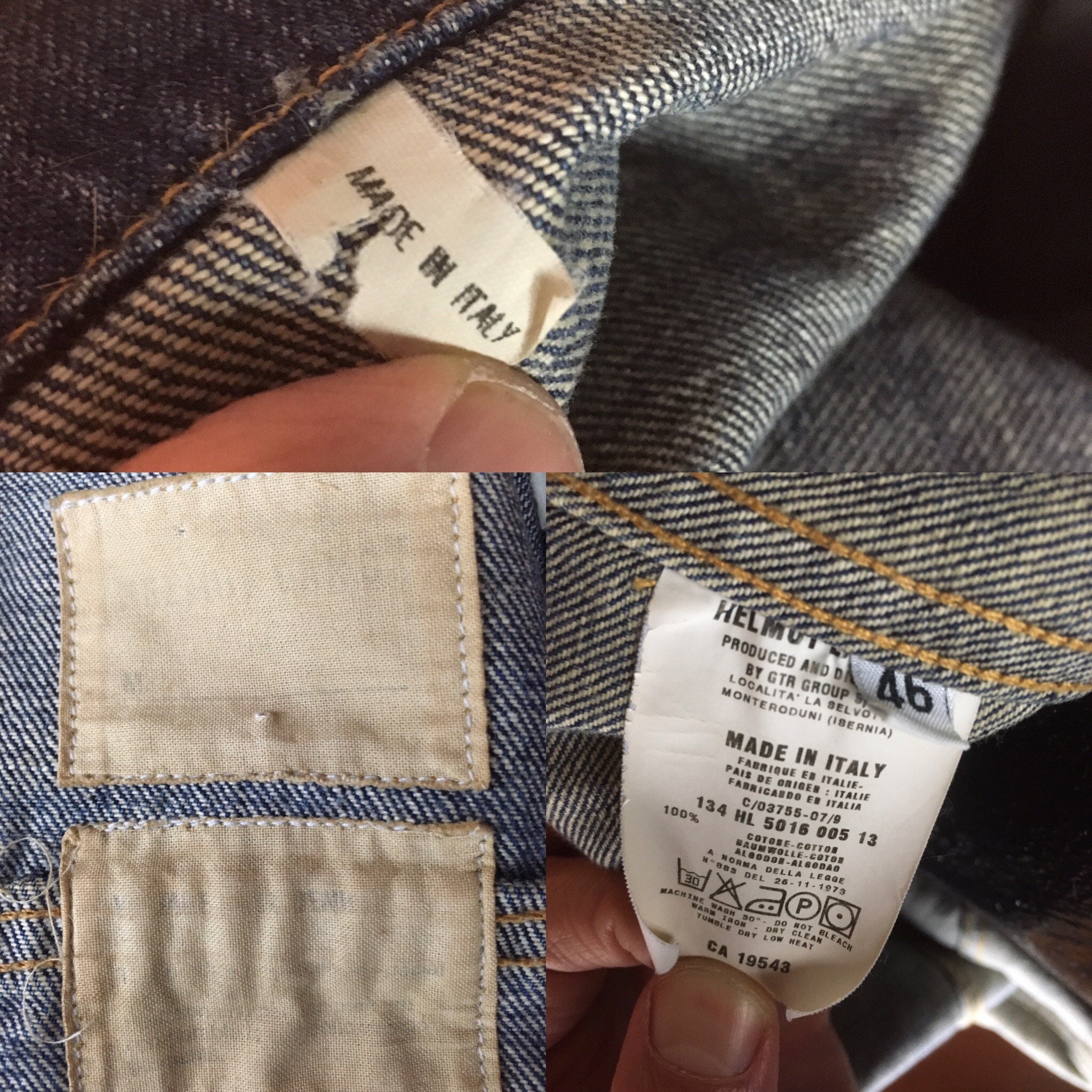 ヘルムートラング ビンテージ デニムジャケット 38 Yahoo!オークション - HELMUT LANG vintage classic denim