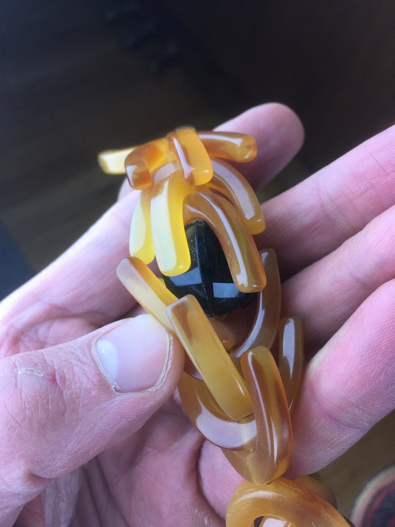 Midcentury Atomic Statement Necklace - Vintage Pl… - image 7