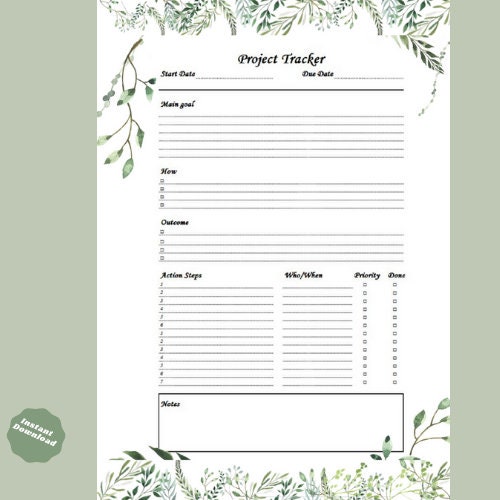 Planner Bundle, Printable Planner Bundle ,daily, Weekly, Project and to ...