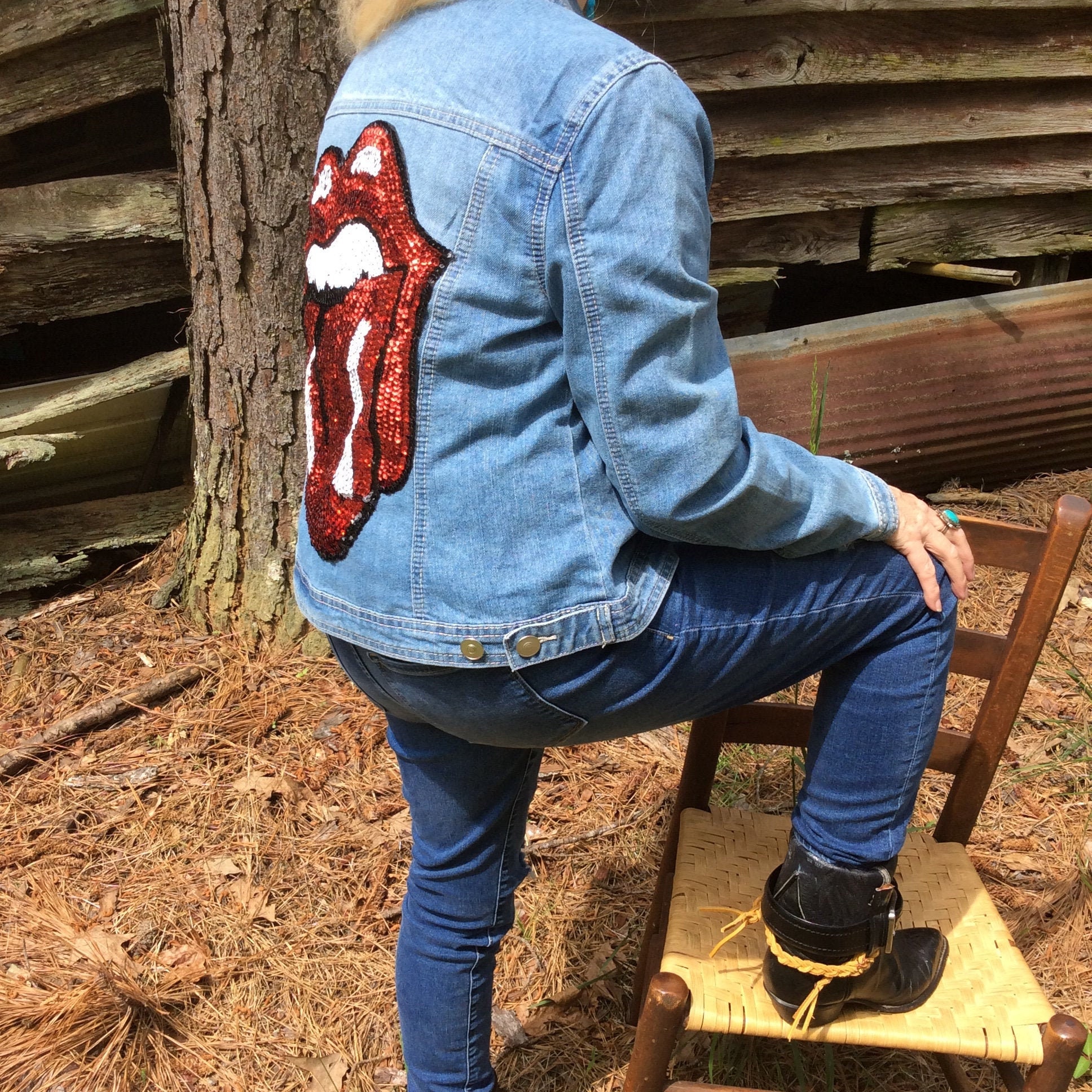 rolling stones denim jacket