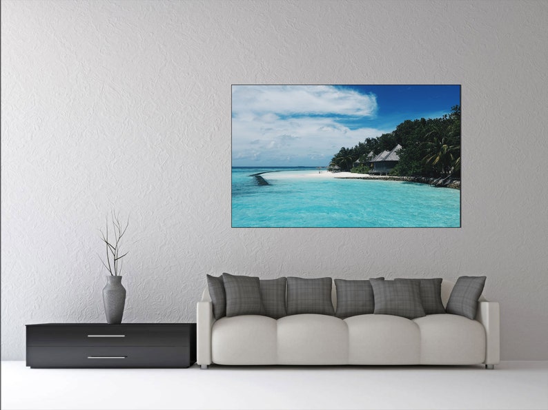 maldives beach palms gift living room decor ocean coastal photo wall art canvas set tropical wall canvas maldives canvas wall decor print
