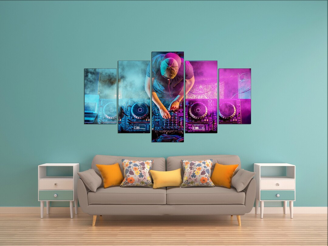 Music Canvas Art Music Lover Gift Rock and Roll Wall Art Etsy