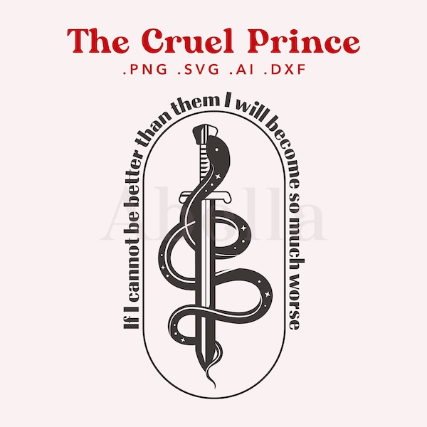 The Cruel Prince Quote SVG FILE, tcp SVG, Jude Quote svg, Jude and Cardan, cut files cricut, silhouette, svg