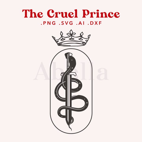 The Cruel Prince Graphic SVG FILE, tcp SVG, Cardan Greenbriar, Jude Duarte, cut files cricut, silhouette, svg