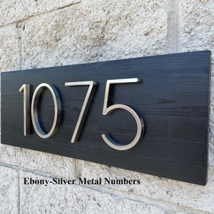 House Number Sign, Horizontal Address Sign, Address Plaque, House Number, Wood Address Sign, Custom Wood Sign, Wooden Number Sign, Home Sign