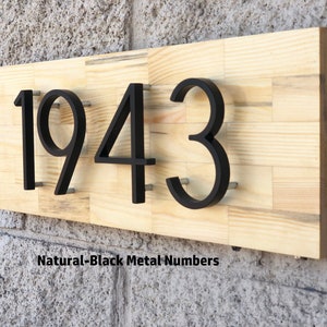 Placa de número da casa, placa de número, números de endereço de madeira, placa de endereço, placa de chalé de praia, placa de número de casa, placa de número de casa externa