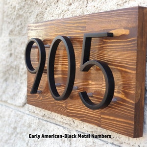 Modern Floating Number Wood Address Sign For Home or Office, Home Wood Address Sign, Modern House Numbers, House Warming gift, New Home Gift