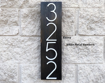 House Numbers Vertical, Vertical House Numbers, House Numbers Vertical Hanging, House Number Sign, Housewarming Gift, Address Sign Vertical