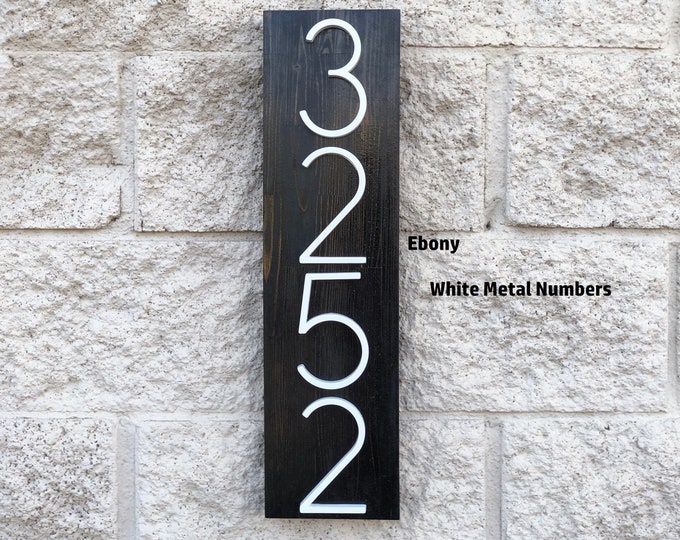 House Numbers Vertical Vertical House Numbers House Numbers Etsy