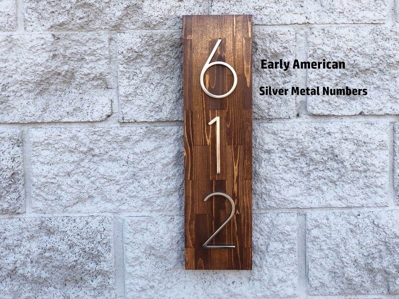 House Numbers Vertical and Horizontal House Numbers House Etsy