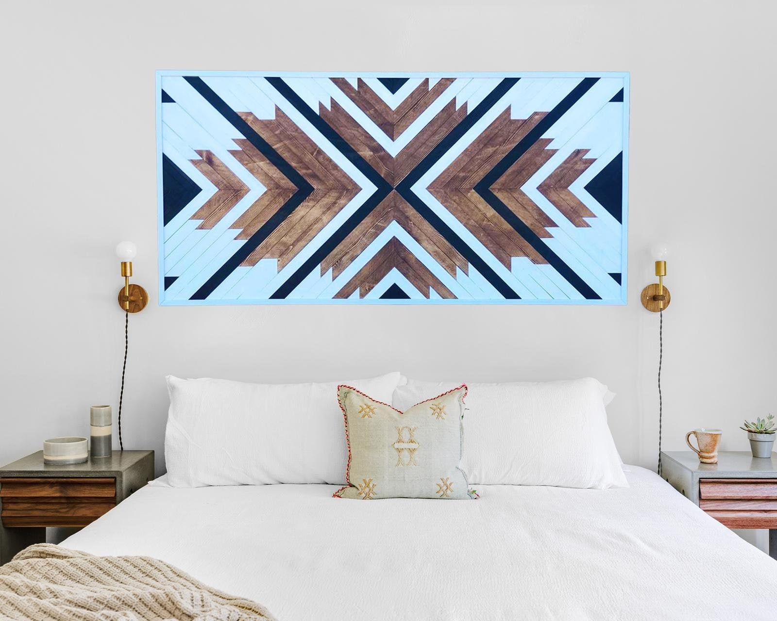 Large Wood Wall Art for Living Room Wall Decor Modern Etsy