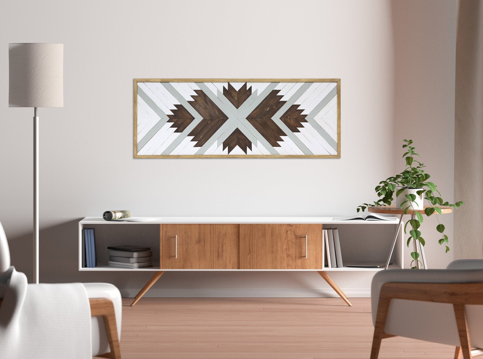 Native Wood Wall Art Modern Vintage Wood Wall Art Rustic Etsy