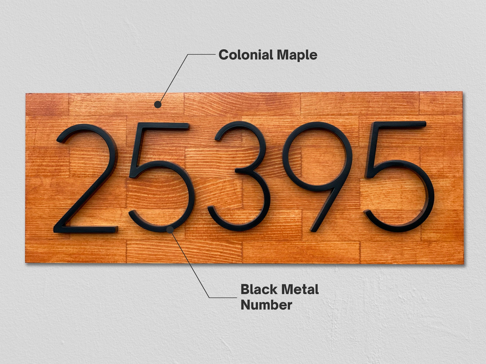 House Number Plaque Number Sign Wood Address Numbers Etsy